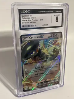 Cyclizar EX 018 ✨ CGC 8 - Pokemon TCG 8 - 2023 Black Star Promo - Image 2