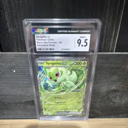 The Pokemon Company Sprigatito ex CGC 9.5 087 Scarlet & Violet Promo Holo - Image 1