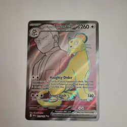 Pokemon TCG SV10: Destined Rivals #219/182 Team Rocket's Persian ex - Image 1