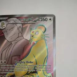 Pokemon TCG SV10: Destined Rivals #219/182 Team Rocket's Persian ex - Image 4