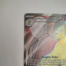 Pokemon TCG SV10: Destined Rivals #219/182 Team Rocket's Persian ex - Image 5