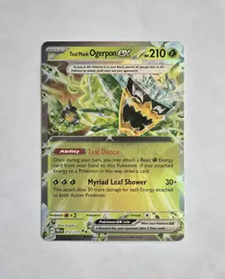 Pokemon Teal Mask Ogerpon ex 012/131 DOUBLE RARE PRISMATIC EVOLUTIONS NM - Image 1