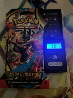 (VERY HEAVY) 33.00g Pokemon TCG Mega Evolution Sleeved Booster Pack (SEALED)✅ - Image 1