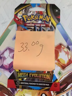 (VERY HEAVY) 33.00g Pokemon TCG Mega Evolution Sleeved Booster Pack (SEALED)✅ - Image 2