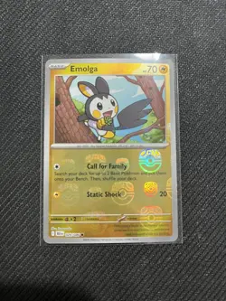 Pokemon Emolga (Master Ball Pattern) Common Holo BLK 029/086 NM - Image 1