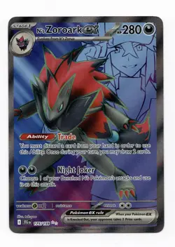 N's Zoroark EX 175/159 Journey Together Ultra Rare Art NEAR MINT CONDITION - Image 1