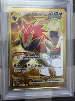 2025 POKEMON JTG EN-JOURNEY TOGETHER HYPER RARE #189 N'S ZOROARK EX PSA 9 - Image 2