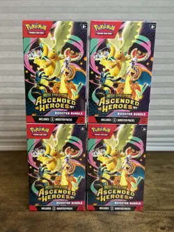 Pokemon TCG Ascended Heroes Booster Bundle - Lot Of 4 SEALED - Image 1