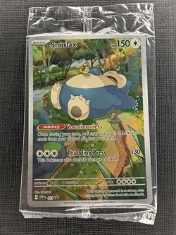 Pokemon TCG Snorlax SVP051 Scarlet & Violet 151 ETB Full Art Promo SEALED - Image 2