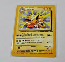 Pokemon Jolteon 20/64 Rare 1999 Jungle Set Played Condtion - Image 1
