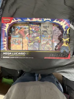 Pokemon TCG Mega Lucario ex Premium Figure Collection Box Factory Sealed In Hand - Image 1
