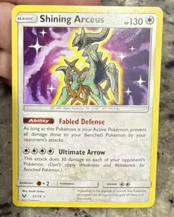 Pokemon Shining Arceus Shining Legends Holo Shiny Holo Rare 57/73 130HP English - Image 1