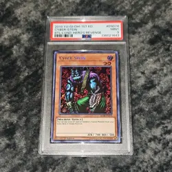 Yu-Gi-Oh! PSA 9 Cyber-Stein Secret Rare BLHR-EN074 1st Edition - Image 1