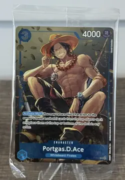 Portgas. D. Ace P-074 (Alt Art) Promo SEALED One Piece TCG (Luffy) - Image 1