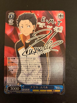 Subaru Natsuki RZ/S46-068SP SP Signed Weiss Schwarz Re:Zero FOIL - Image 1