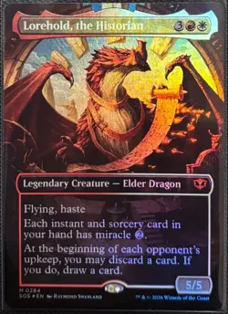 MTG Secrets of Strixhaven Lorehold, the Historian Borderless Foil (Mythic) - Image 1