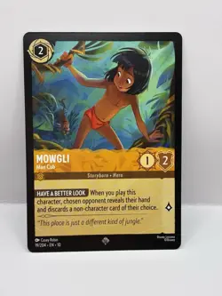 Lorcana Mowgli Man Cub 19/204 Super Rare Whispers In The Well - Image 1