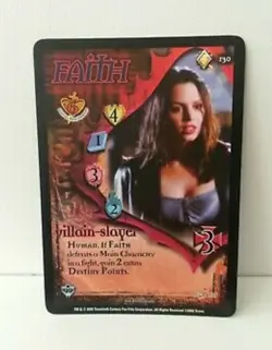 Buffy Class Of 99 Tcg Card rare foil 130 faith - Image 1