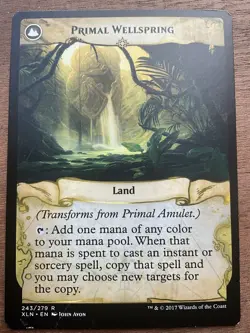 Primal Amulet / Primal Wellspring - Ixalan - Rare - NM (see pics) MTG - Image 2