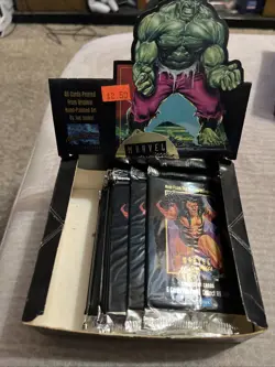 MARVEL MASTERPIECES SERIES 1 1992 TRADING CARDS PACK OF 6 CARDS ATTIC FIND *WOW* 96215920097 - Image 2