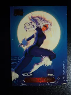 1994 MARVEL MASTERPIECES - BASE CARD # 6 BLACK CAT - Image 3