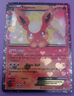 Flareon EX RC6/RC32 Generations: Radiant Collection Holo Pokemon Card LP+ NM - Image 1