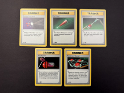 Pokemon Card: 1st Edition Base Set Trainer Cards (Played) - Image 1