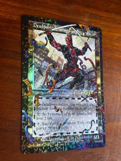MTG: Secret Lair Deadpool Trading Card Pool Party Foil Chase Card - Image 3