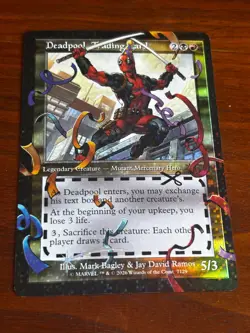MTG: Secret Lair Deadpool Trading Card Pool Party Foil Chase Card - Image 5