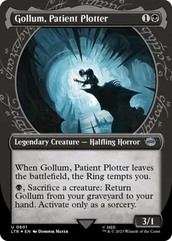 NM - Foil - Gollum, Patient Plotter (Showcase) (Surge Foil) - 801 - Universes... - Image 1