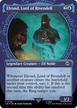 NM - Foil - Elrond, Lord of Rivendell (Showcase) (Surge Foil) - 799 - Univers... - Image 1