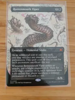 MTG Rottenmouth Viper (Borderless) 0290 Bloomburrow M/NM Free UK P&P - Image 1