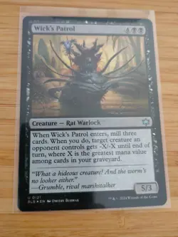 MTG Wick's Patrol (FOIL) 0121 Bloomburrow M/NM Free UK P&P - Image 1