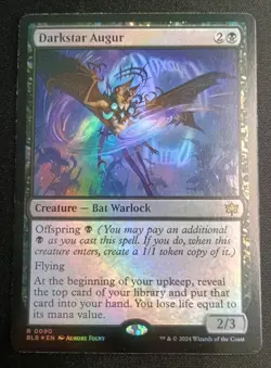 MTG Bloomburrow - Darkstar Augur - Foil Rare - Image 1