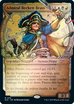 NM - Admiral Beckett Brass (Rainbow Foil) - 1410 - Secret Lair Drop Series - Image 1