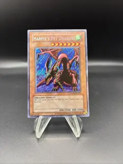 Harpie's Pet Dragon RP02-EN093 Max Foil Bleed Secret Rare Yugioh Retro Pack 2 NM - Image 1