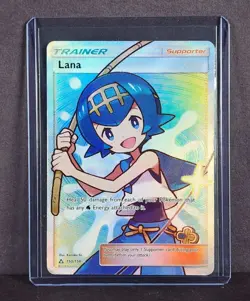 Pokemon Lana Trainer Full Art Ultra Rare Holo 150/156 SM Ultra Prism - MP - Image 1