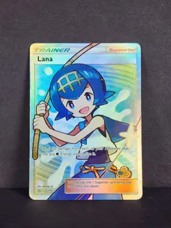 Pokemon Lana Trainer Full Art Ultra Rare Holo 150/156 SM Ultra Prism - MP - Image 2