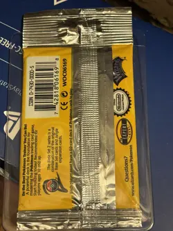 pokemon base set 2 booster pack Guarados long crimped factory sealed - Image 2