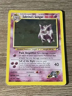 Wizards of the Coast Pokemon Gym Challenge Sabrina's Gengar 14/132 Holo Rare - Image 1