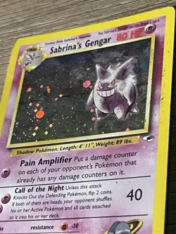 Wizards of the Coast Pokemon Gym Challenge Sabrina's Gengar 14/132 Holo Rare - Image 2
