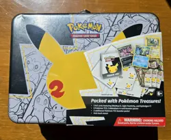 Pokemon TCG 25th Anniversary Sealed Celebrations Collector’s Chest Lunch Box 🔥 820650809415 - Image 1