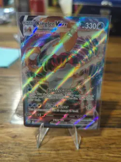 Pokemon TCG Kingler Vmax Sword & Shield Mfg: Brilliant Stars 029/172 Holo Ultra - Image 1