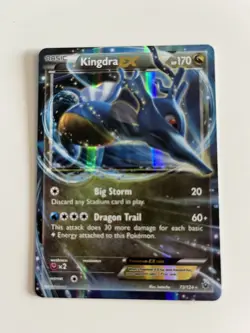 Kingdra EX 73/124 Ultra Rare Holo Excellent Condition Fates Collide - Image 1