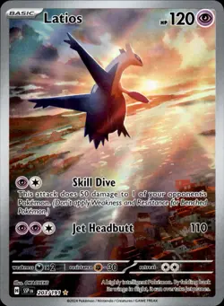 Latios 203/191 Holo - Pokemon SV08: Surging Sparks - NM - Image 1