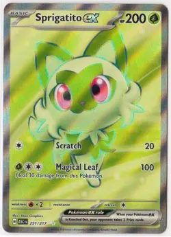Sprigatito ex Ultra Rare Holo 251/217 Pokemon ME: Ascended Heroes NM - Image 1