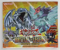 YUGIOH BATTLES OF LEGEND: MONSTER MAYHEM 1ST EDITION FACTORY SEALED BOOSTER BOX - Image 1