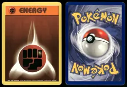 FIGHTING ENERGY 97/102 COMMON BASE SET UNLIMITED POKEMON LP - Image 1