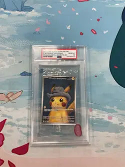 Pokemon 2023 Black Star Promo Van Gogh Pikachu Grey Felt Hat PSA 10 Sealed - Image 1