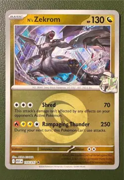 Pokemon TCG N's Zekrom 155/217 Ascended Heroes ME2.5 Dragon Energy Reverse Holo - Image 1